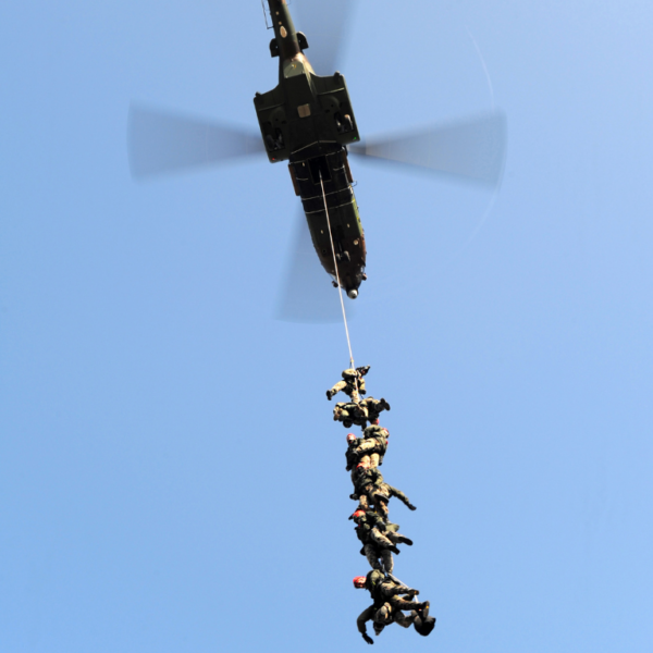 Military Helicopter Extraction Set, Rope, AeroNet